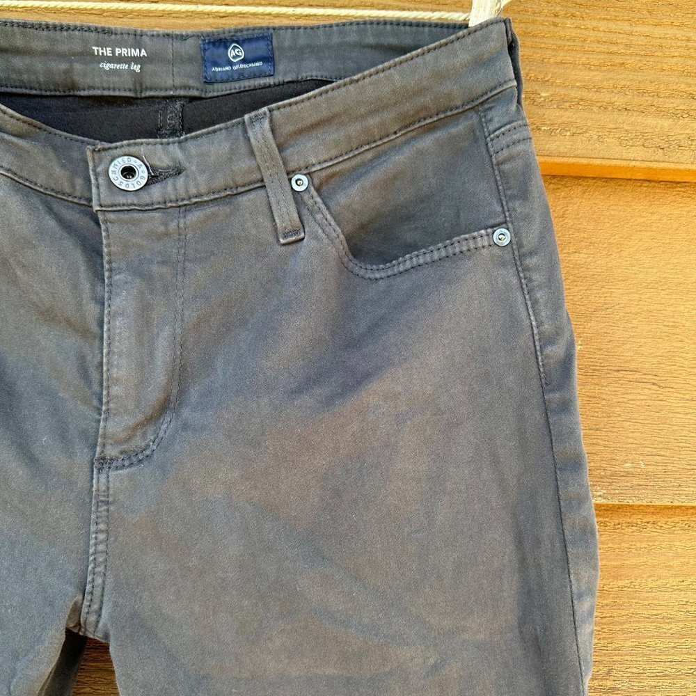 AG The Primo Cigarette Leg Charcoal Gray Adriano Goldschimied Stretch Jeans 28 - Picture 5 of 11